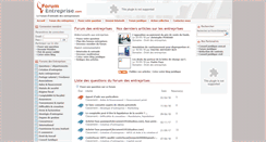 Desktop Screenshot of forum-entreprise.com